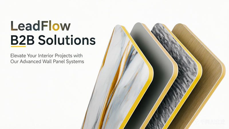 LeadFlow B2B Solutions: Elevate Your Interior Projects with Our Advanced Wall Panel Systems