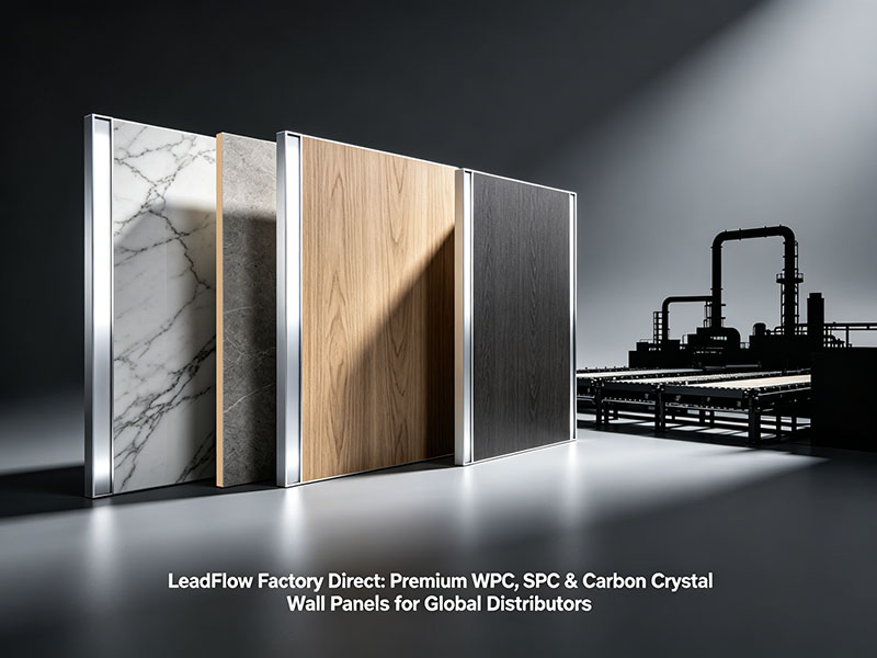 LeadFlow Factory Direct: Premium WPC, SPC & Carbon Crystal Wall Panels for Global Distributors