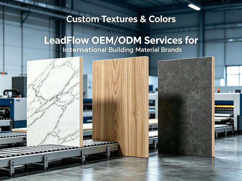 Custom Textures & Colors: LeadFlow OEM/ODM Services for International Building Material Brands
